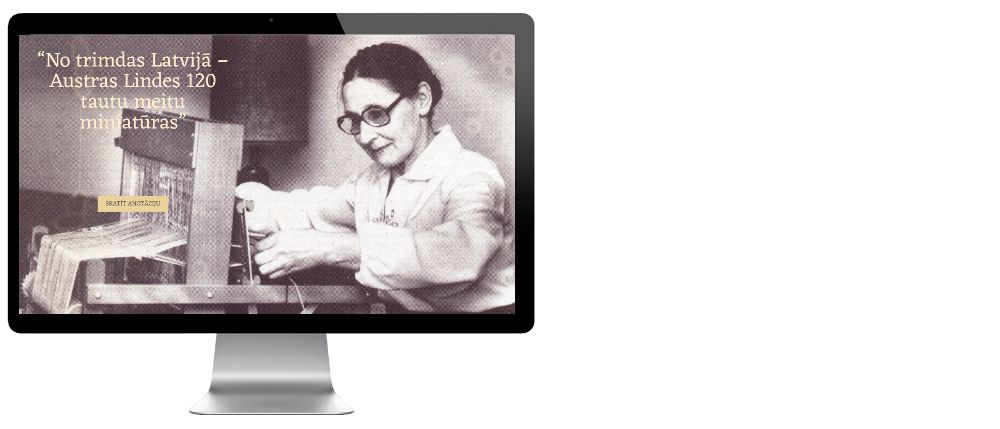 Digital displaying of a biography of "Austra Linde"